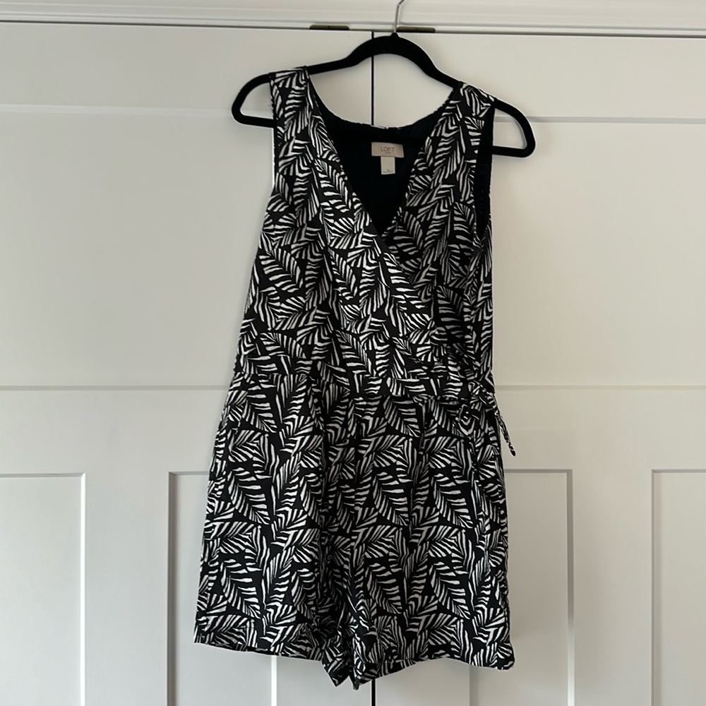 Black & White Wrap style Romper